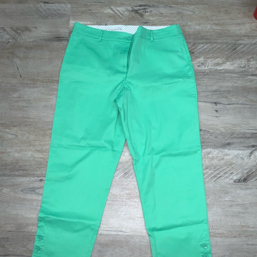 Talbots Green Ankle Pants